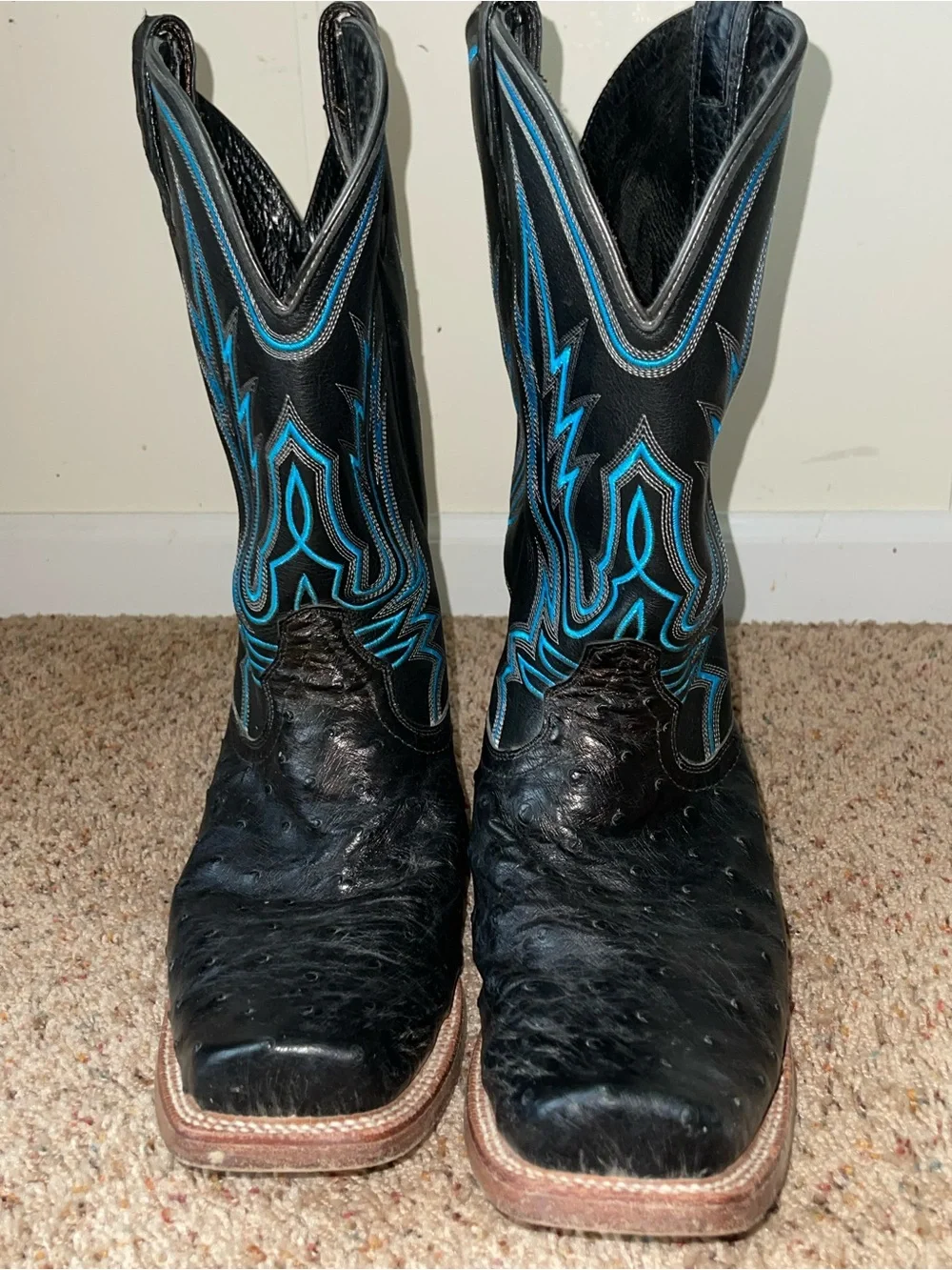 Ariat Relentless Trevor Brazile Full Quill Ostrich Cowboy boot